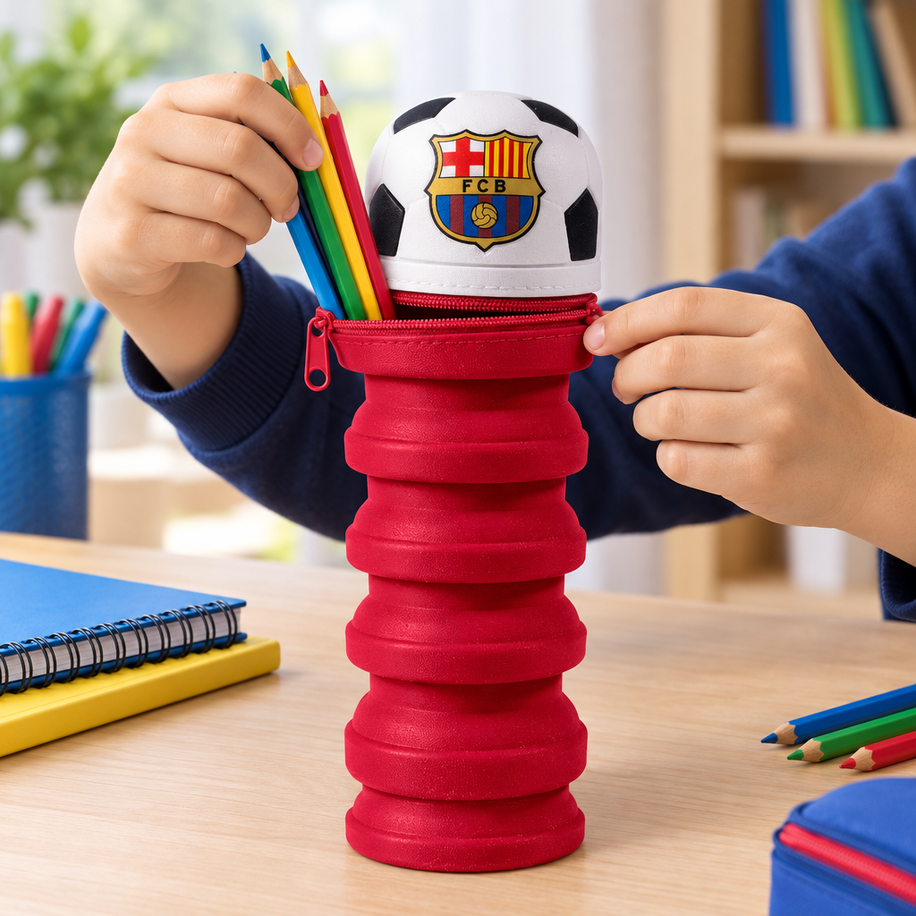 Astuccio Barça usato a scuola