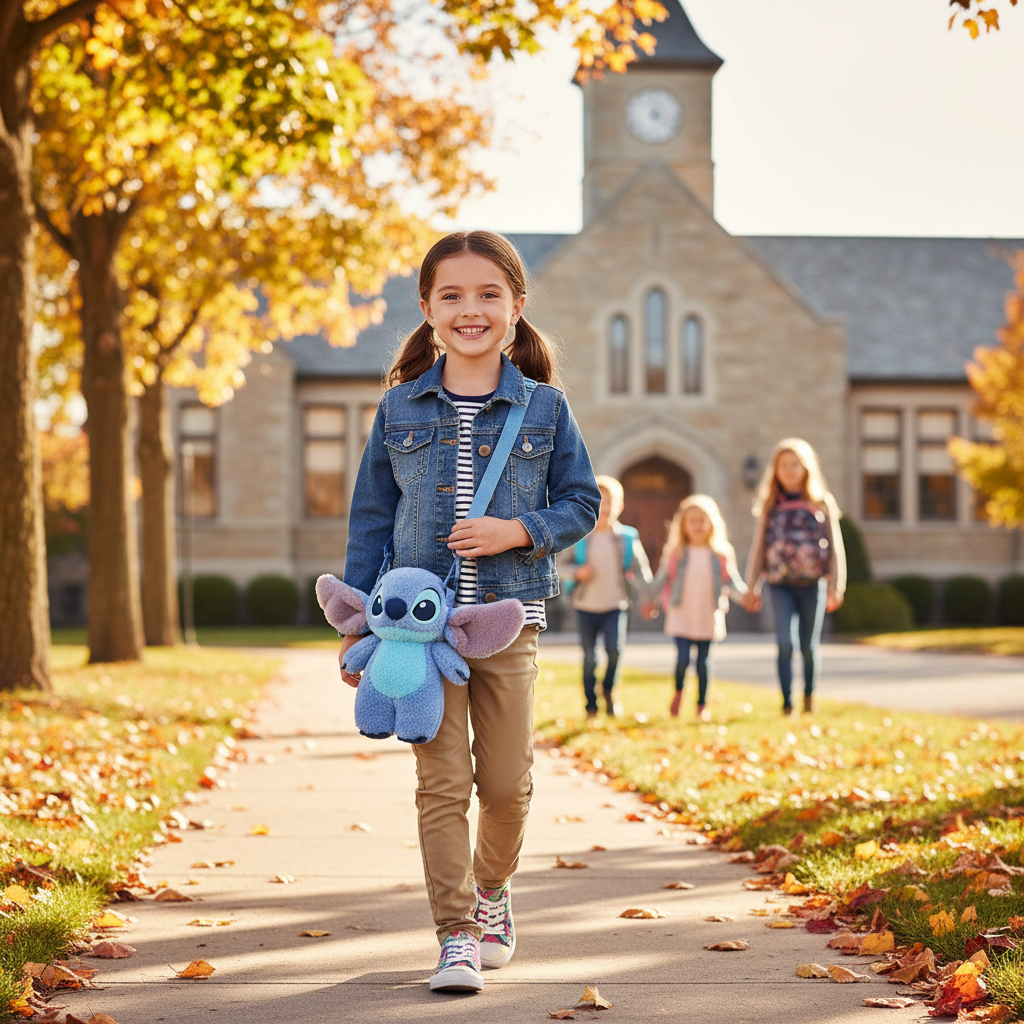 Bambina 7 anni a scuola