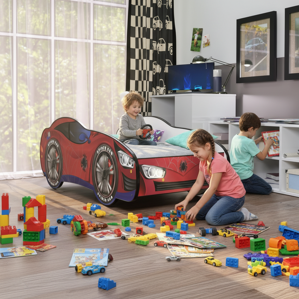 Bambini giocano insieme pomeriggio