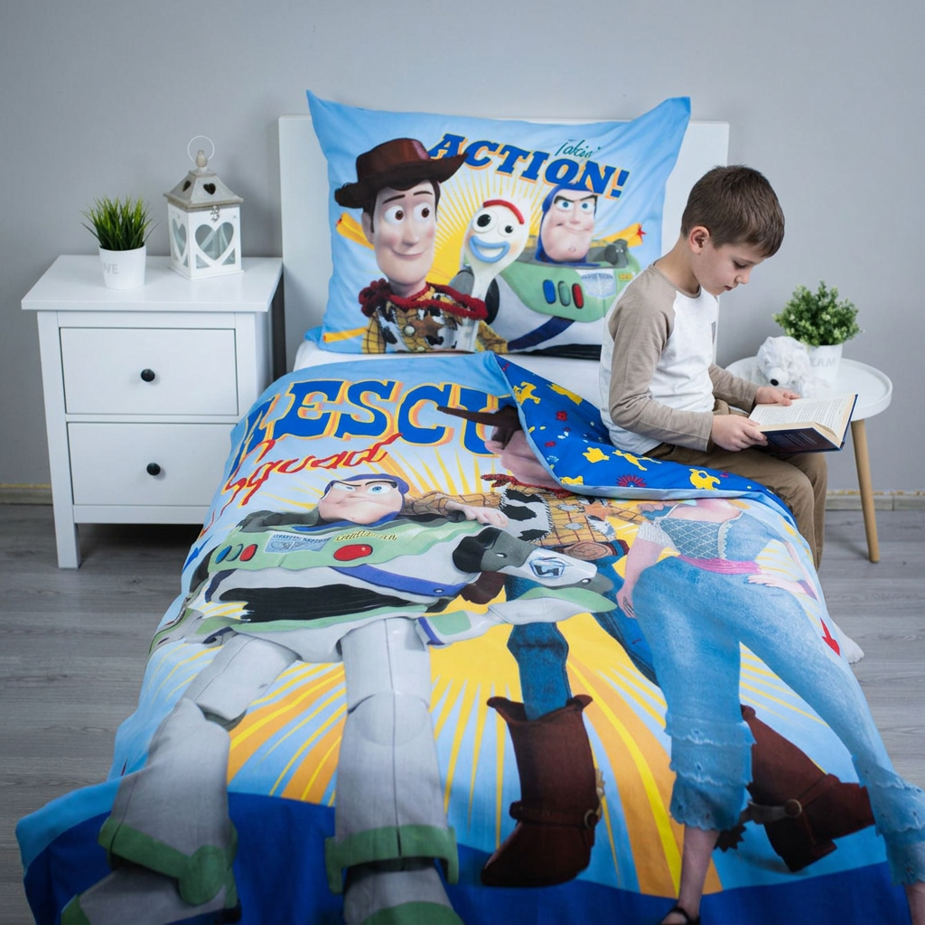 Bambino che legge sul letto