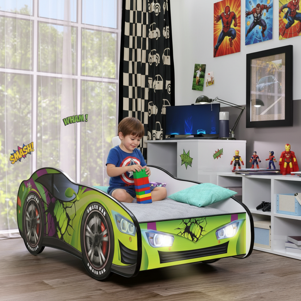 Bambino costruisce con blocchi