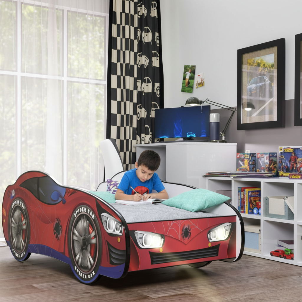 Bambino fa compiti alla scrivania
