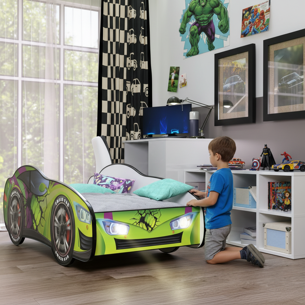 Bambino organizza giocattoli