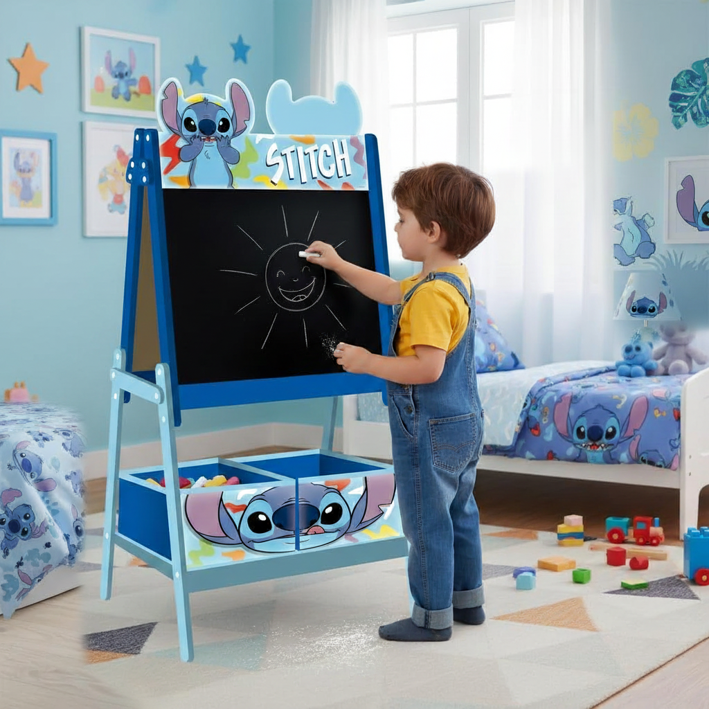 Bambino raggiunge facilmente lavagna Stitch