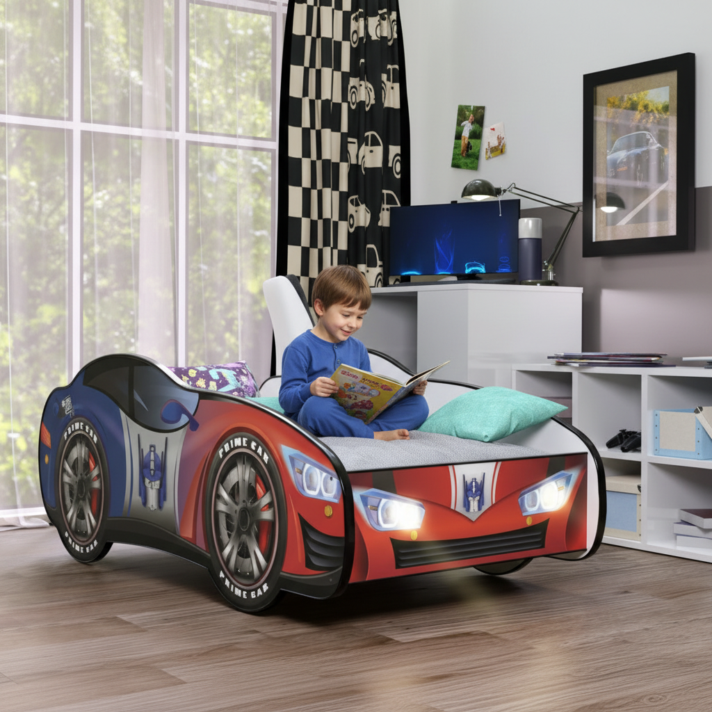 Bambino seduto che legge