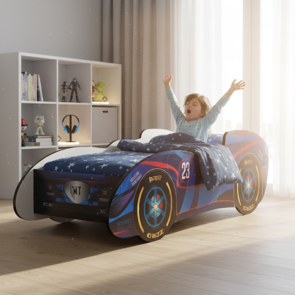 Bambino si sveglia al mattino