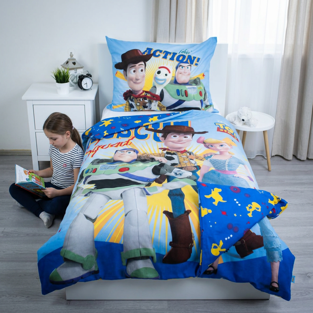 Cameretta con lato reversibile blu