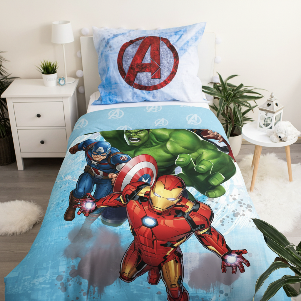 Cameretta con set Avengers doubleface