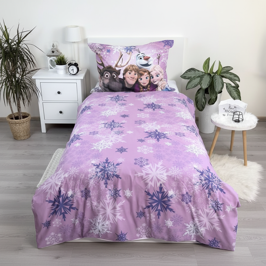Cameretta con set Frozen doubleface viola