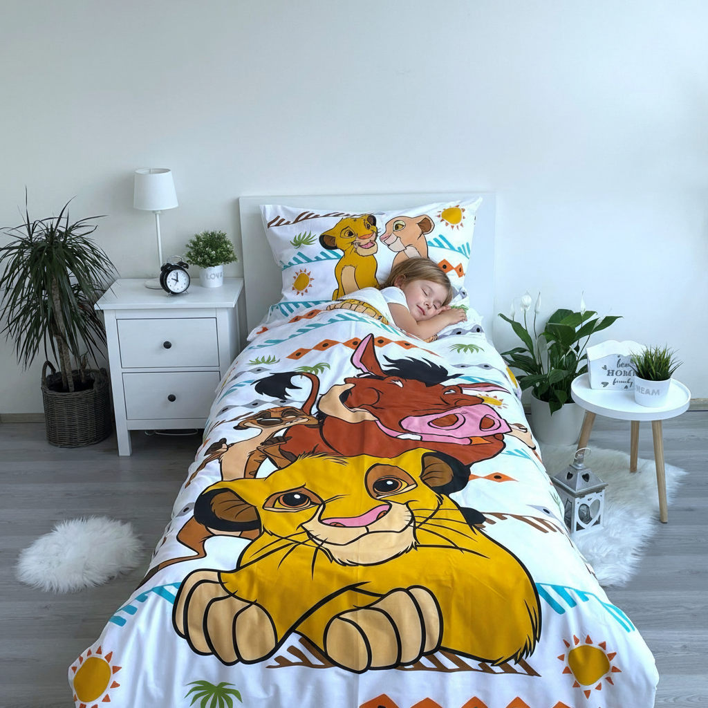 Cameretta con set letto Il Re Leone
