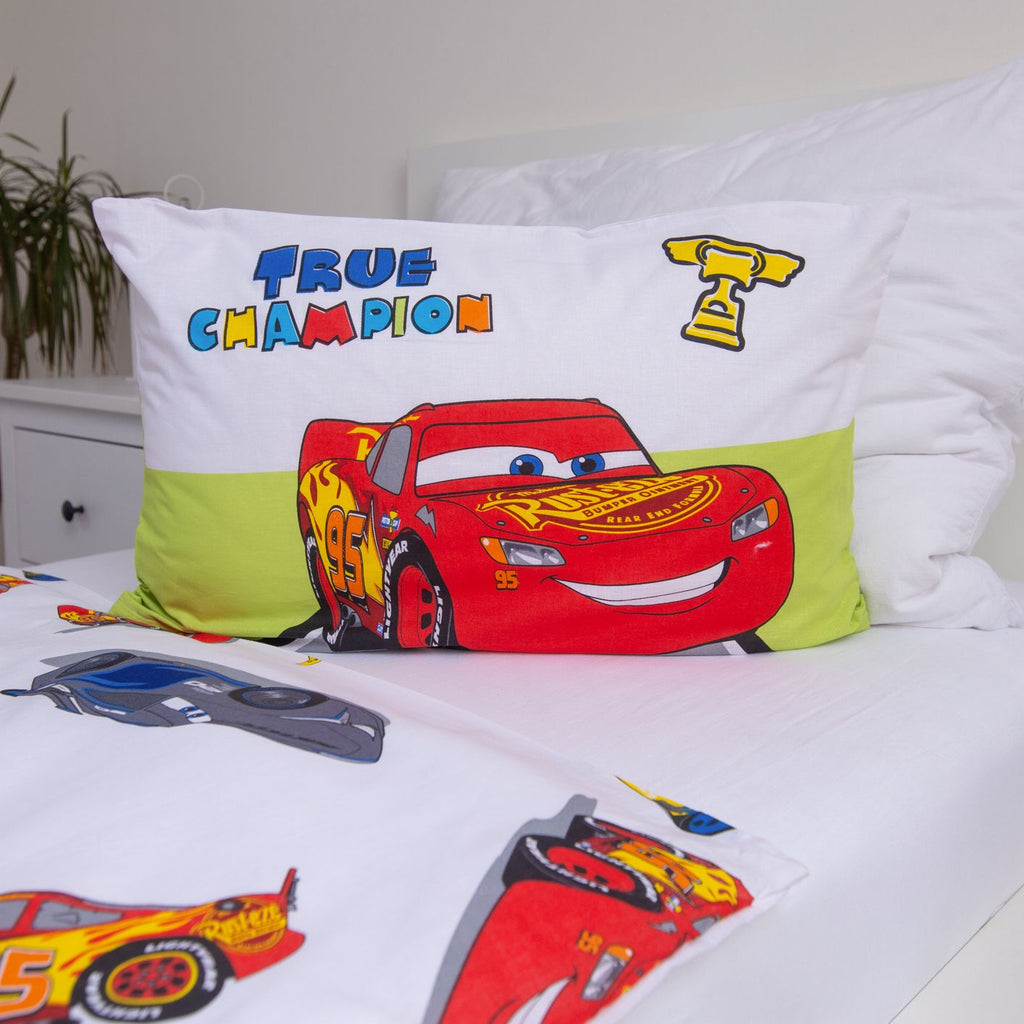 Set Letto Singolo Cars Disney - Copripiumino 100x135cm + Federa 40x60cm - 100% Cotone