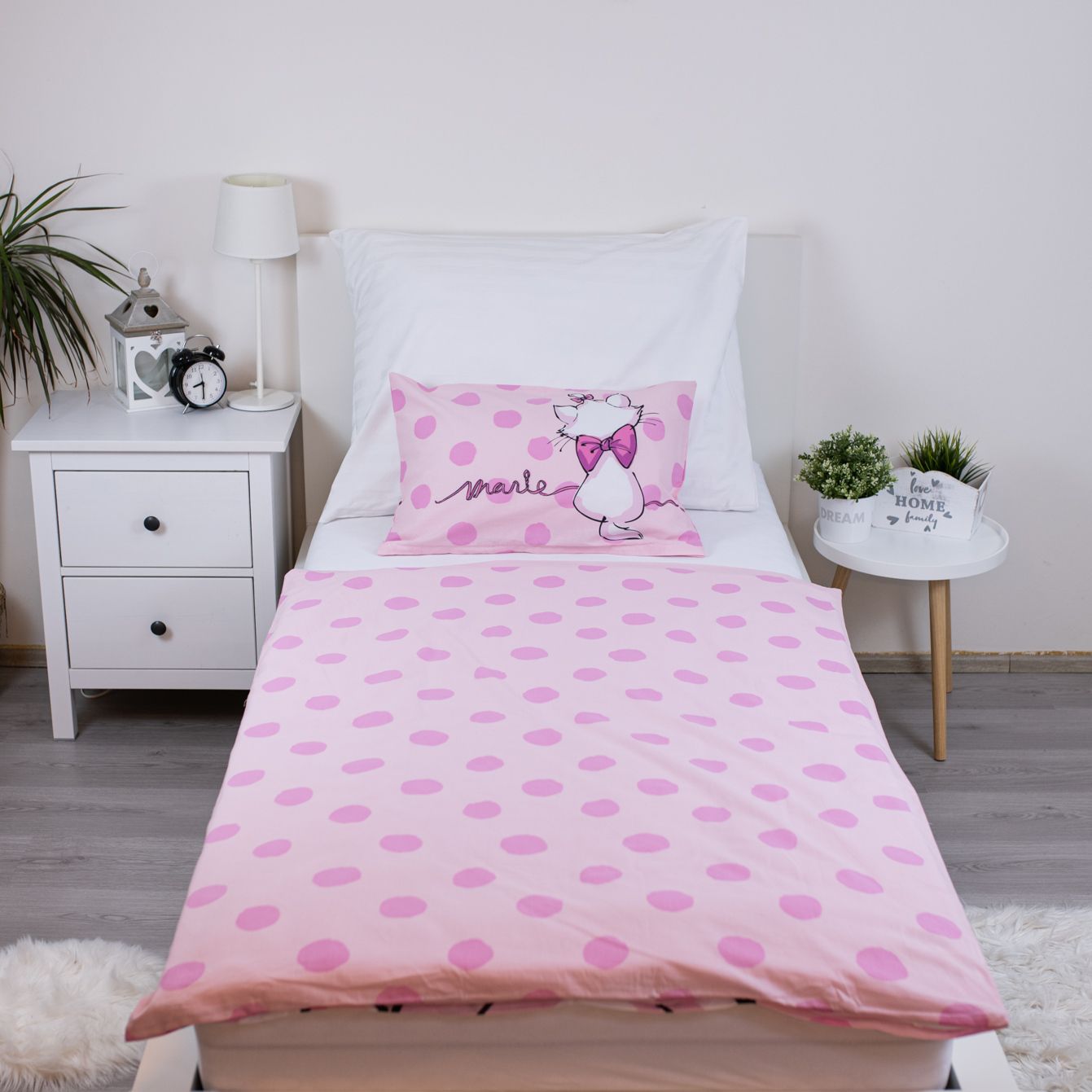 Set Letto Singolo Marie Cat Disney Merci - Copripiumino 135x100cm + Federa 40x60cm | MARYCAT01