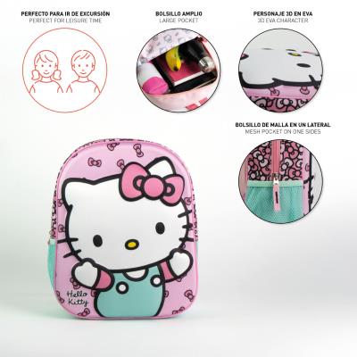 Zainetto 3D Hello Kitty per bambini 25 x 33 x 10 cm