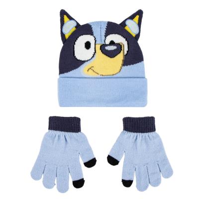 Set cappello e guanti Bluey bambini in acrilico