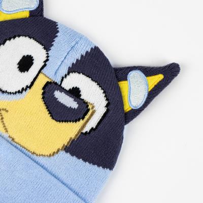 Set cappello e guanti Bluey bambini in acrilico
