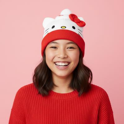 Cappello natalizio Hello Kitty bambino in acrilico