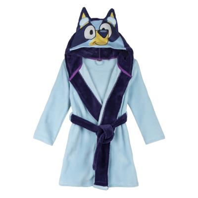 Accappatoio Bluey bambino in pile con cappuccio