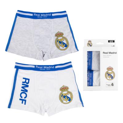 Set intimo Real Madrid bambino, 2 boxer in cotone