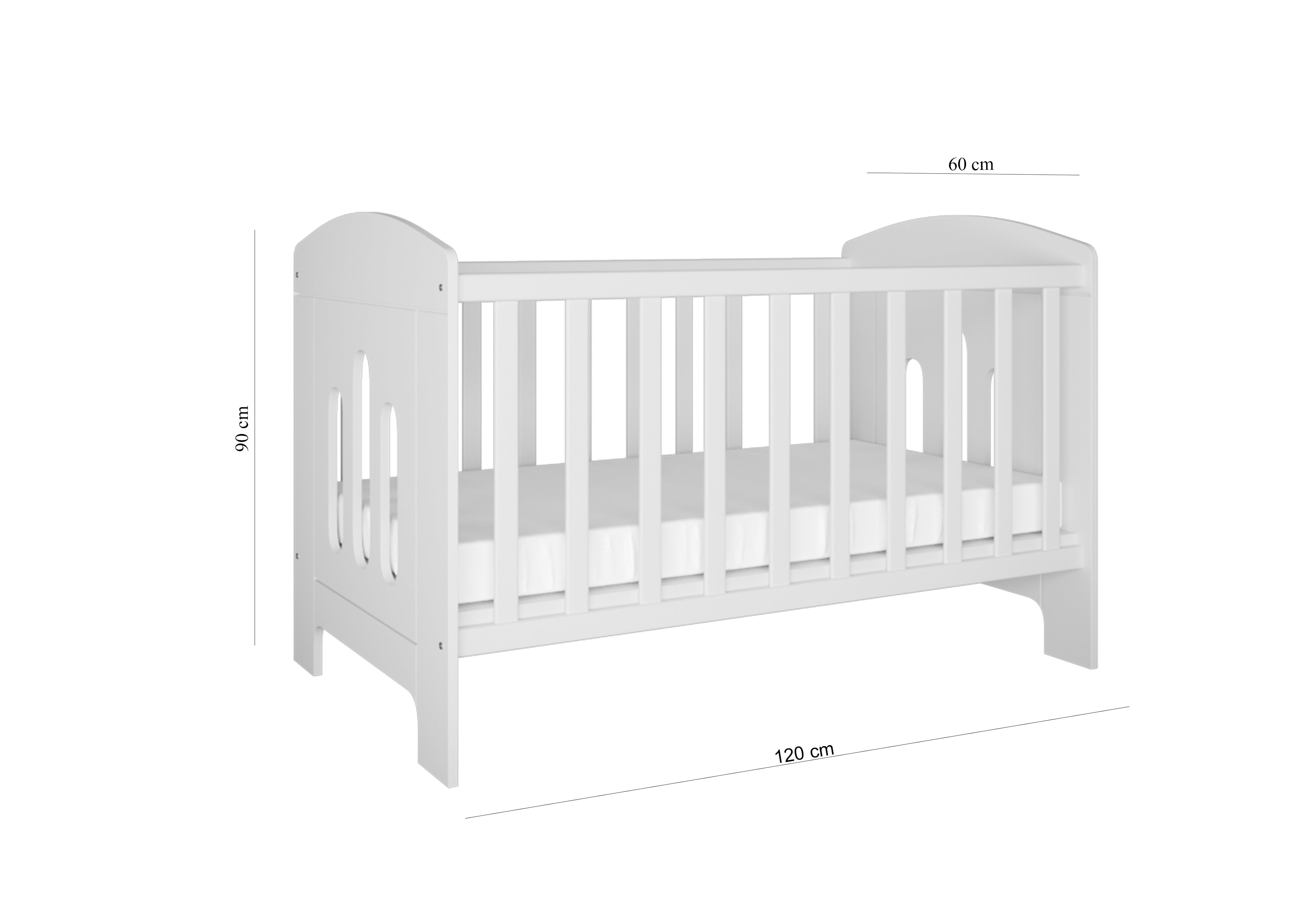 KO05CLASSBABY culla bambini"Classic2" in legno Premium
