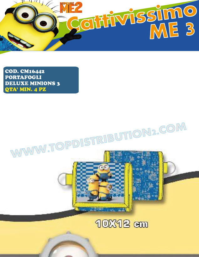 cm16442 portafoglio deluxe minions