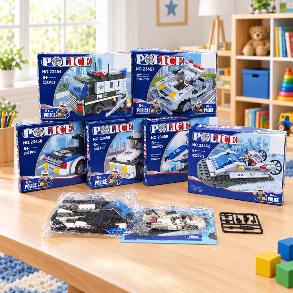Costruzioni polizia sul tavolo da gioco