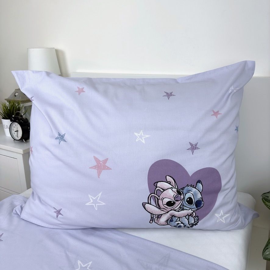 Set Letto Singolo Lilo & Stitch Disney | Copripiumino 140x200 cm + Federa 70x90 cm | 100% Cotone | Licenza Ufficiale | LILO6396