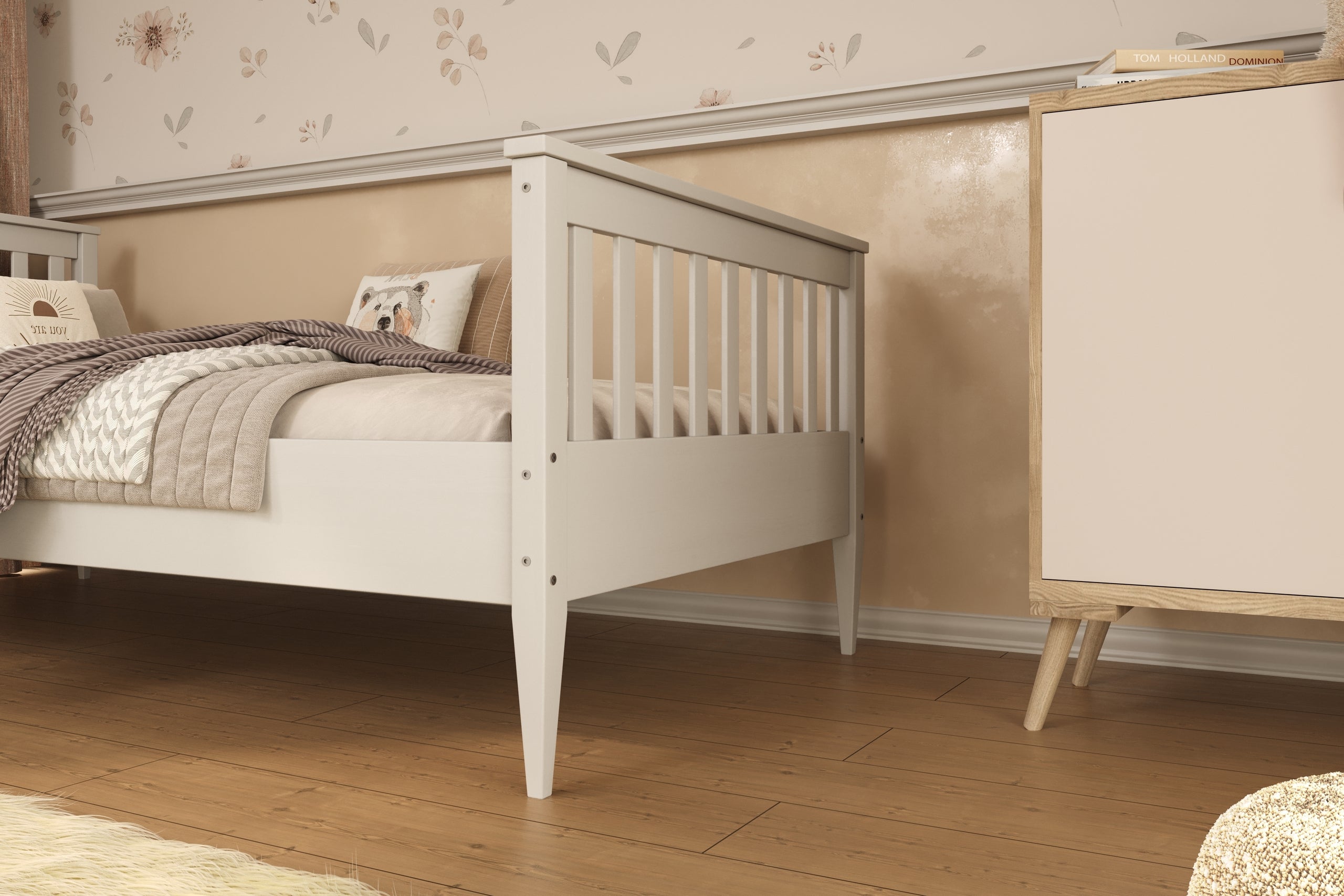 Bed Ignaæ bia¸e with a foam mattress 200x90