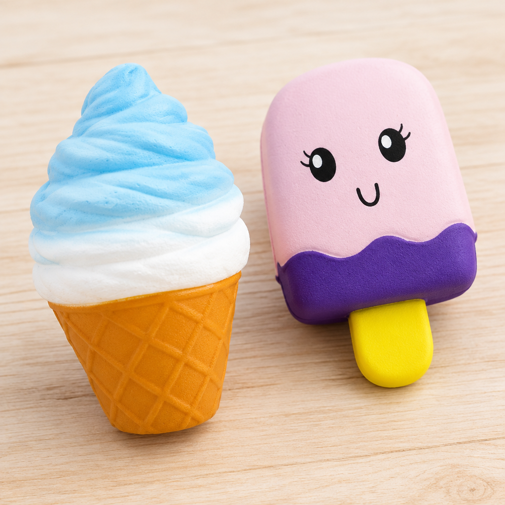 Dettaglio di gelato e ghiacciolo