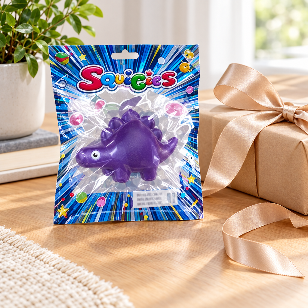 Dinosauro confezionato come idea regalo