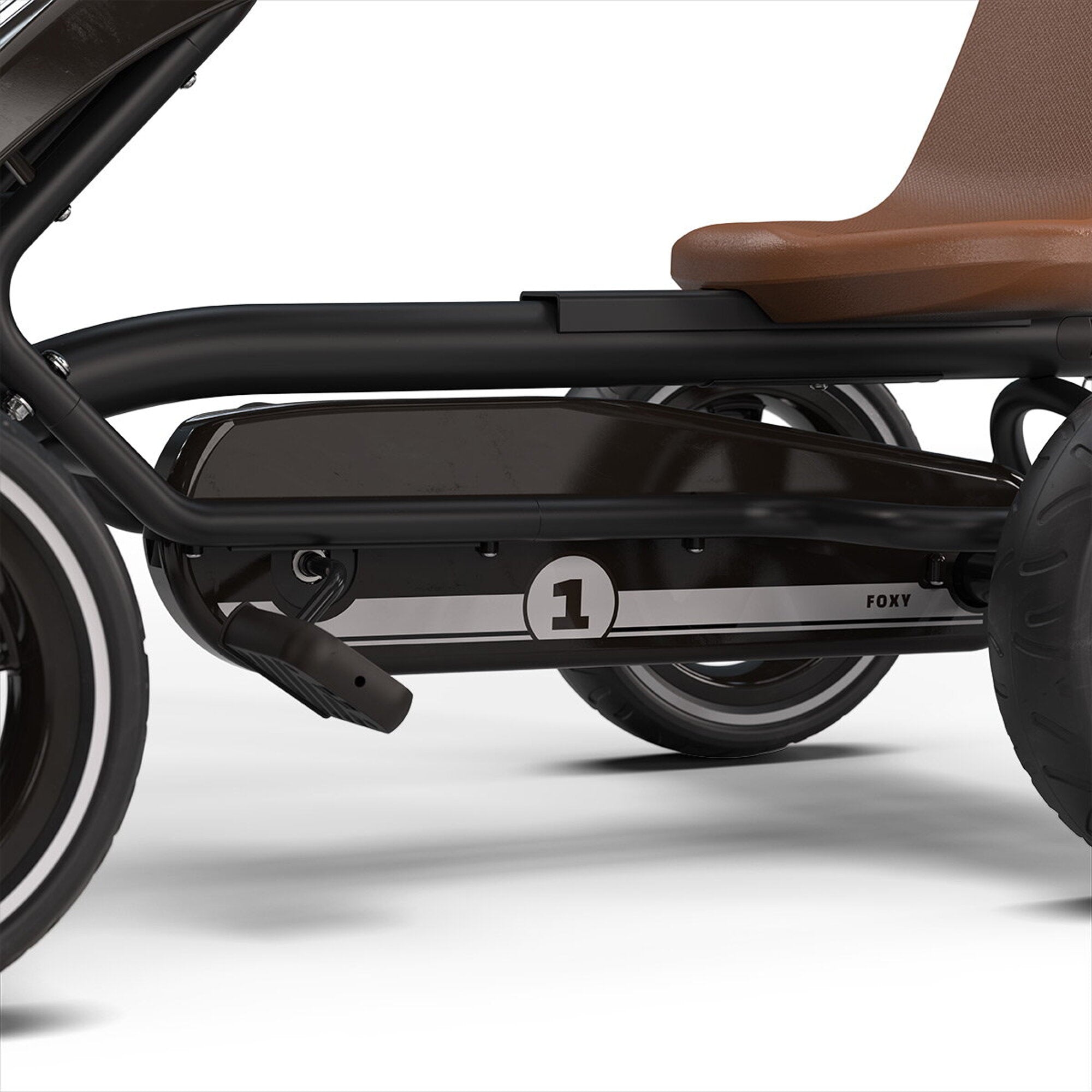 Go-Kart a Pedali Bambini Nero Espresso - Pneumatici EVA, Sedile Regolabile 3 Posizioni | Top2Trade