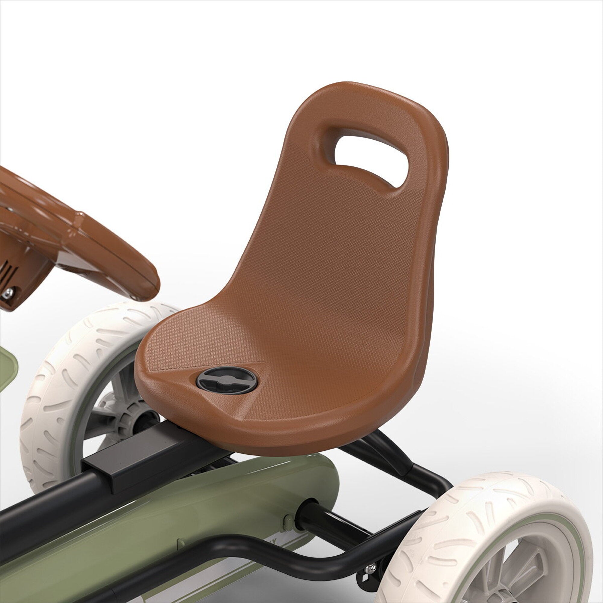 Go-Kart a Pedali Bambini Nero Espresso - Pneumatici EVA, Sedile Regolabile 3 Posizioni | Top2Trade