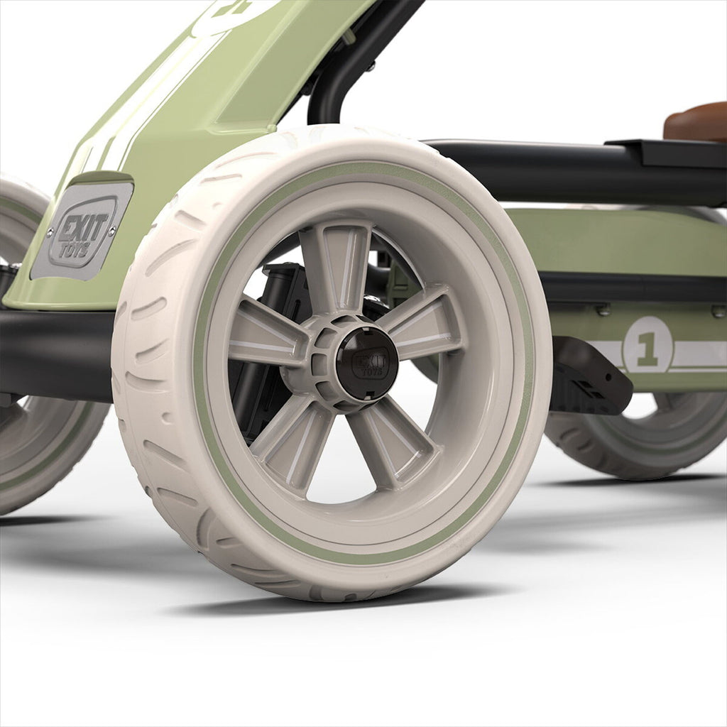 Go-Kart a Pedali Bambini Nero Espresso - Pneumatici EVA, Sedile Regolabile 3 Posizioni | Top2Trade