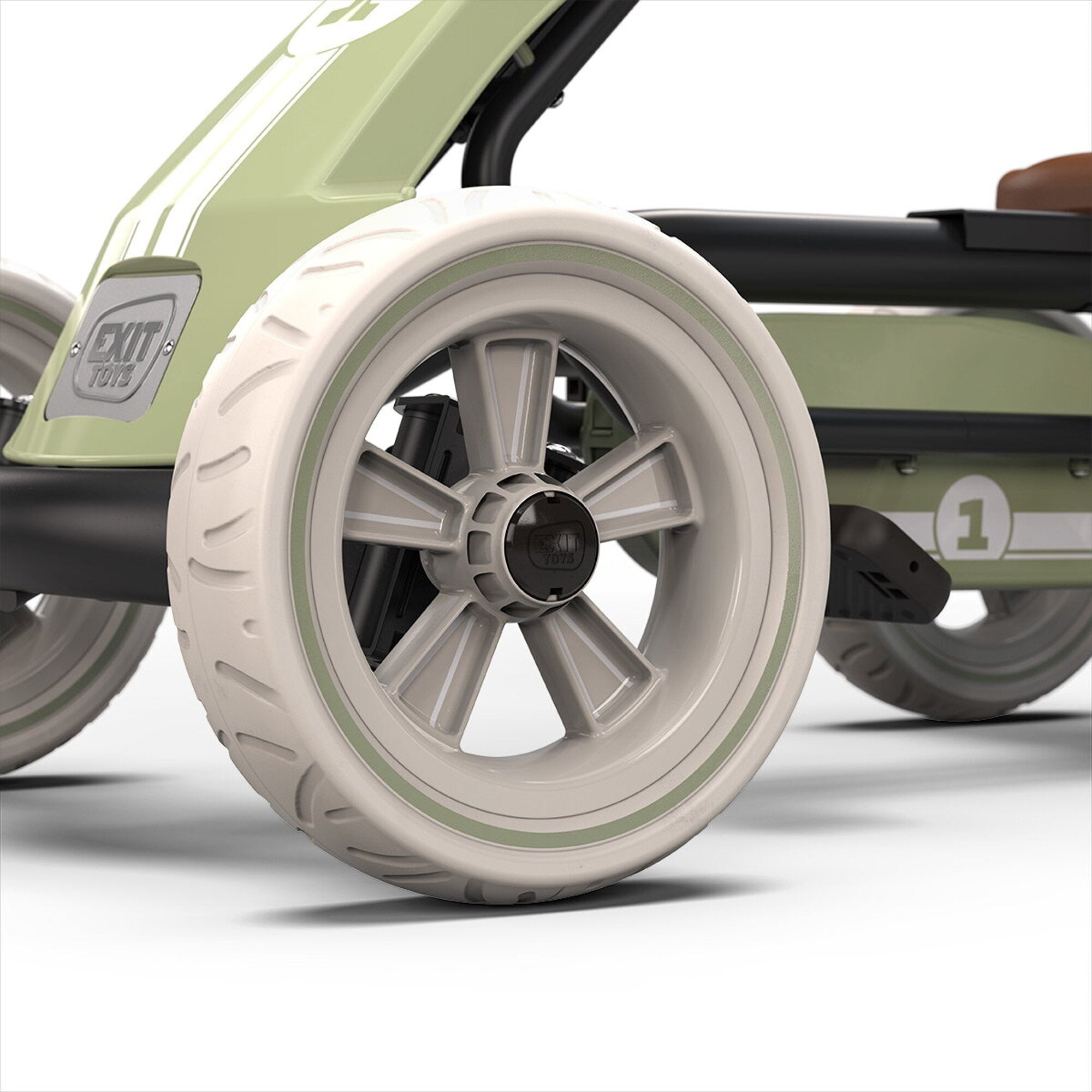 Go-Kart a Pedali Bambini Nero Espresso - Pneumatici EVA, Sedile Regolabile 3 Posizioni | Top2Trade
