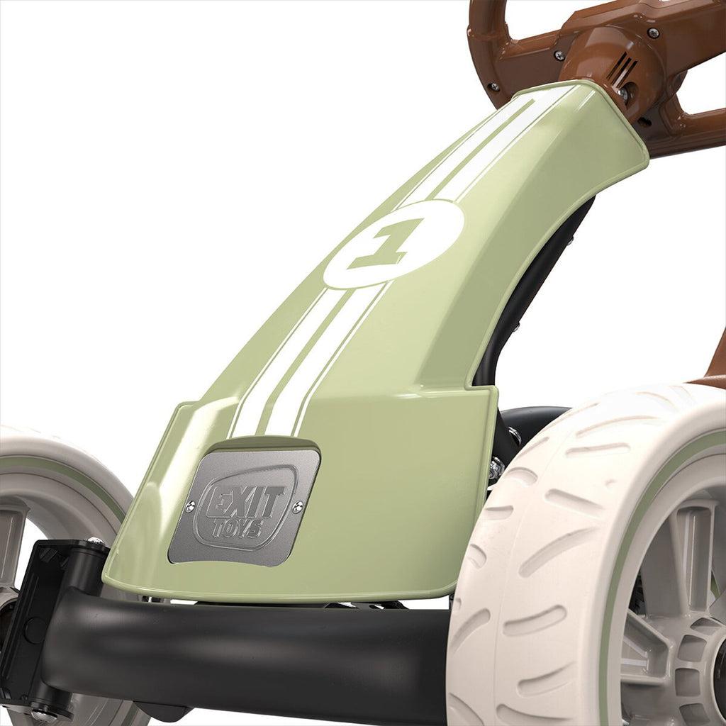 Go-Kart a Pedali Bambini Nero Espresso - Pneumatici EVA, Sedile Regolabile 3 Posizioni | Top2Trade