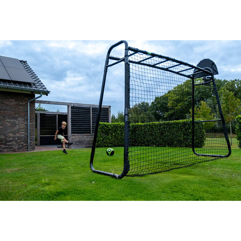 Set Sportivo outdoor Nero - Porta da Calcio, Canestro, Altalena e Anelli | Top2Trade