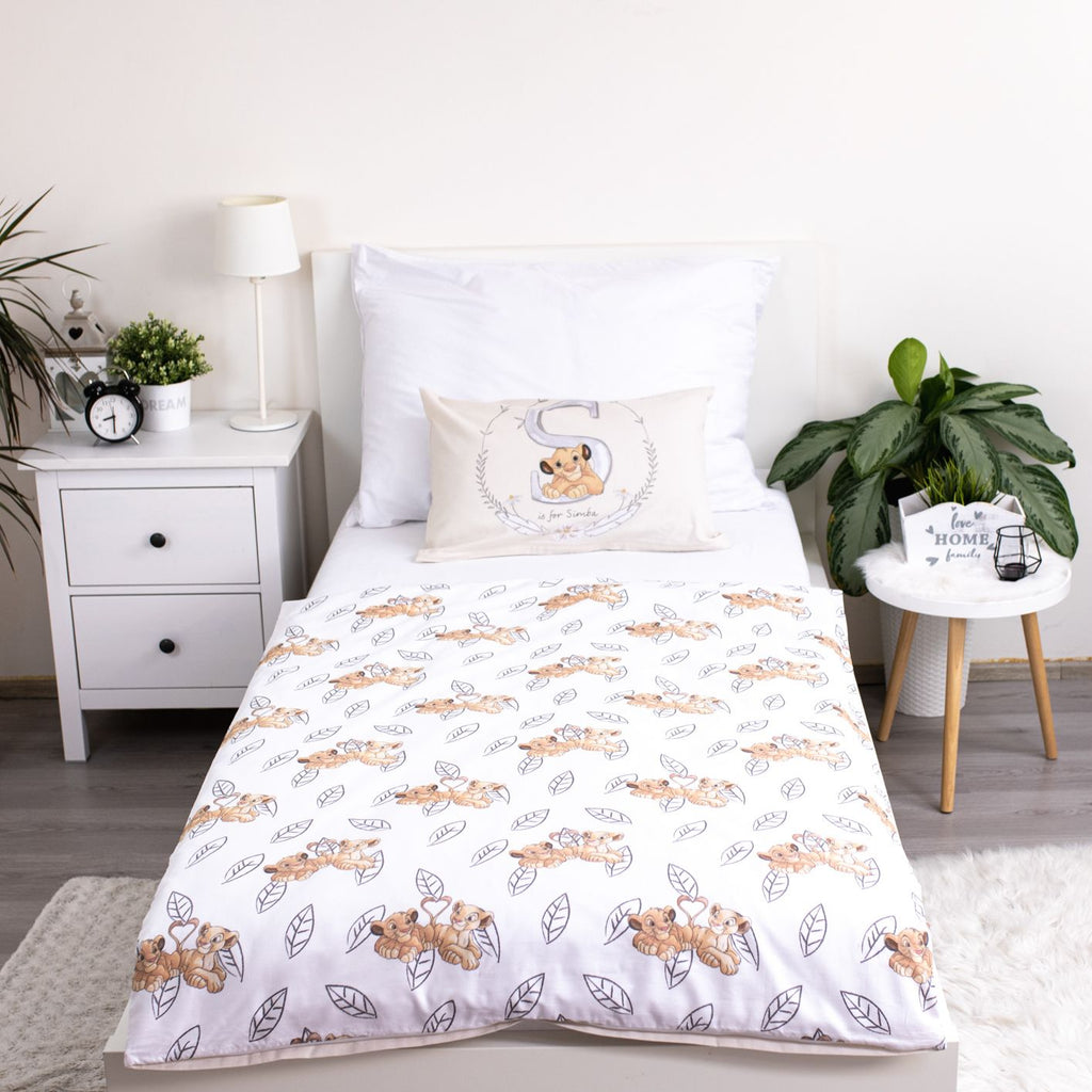 Set Letto Il Re Leone Baby 100x135cm Cotone 100% Reversibile - Copripiumino + Federa Disney