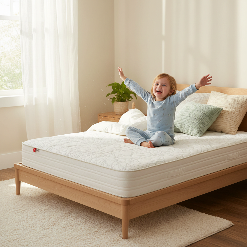 Materasso Bamboo+ Bambini 120x200x19cm Schiuma Alta Densità Fodera Bambù Sfoderabile | Top2Trade | CK21.01.1256.00