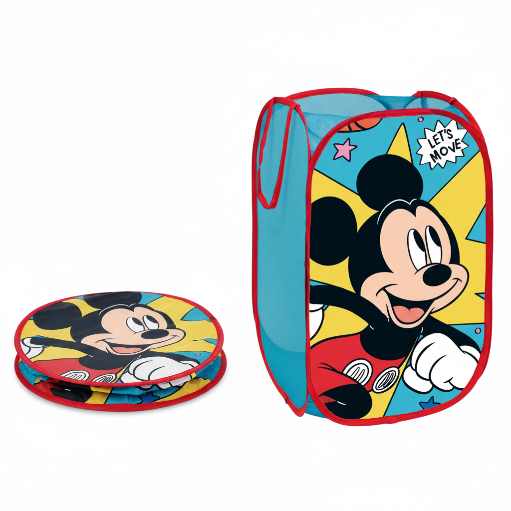 PORTA GIOCHI TOPOLINO CONTENITORE TESSILE RETTANGOLARE TOPOLINO 36X36X58