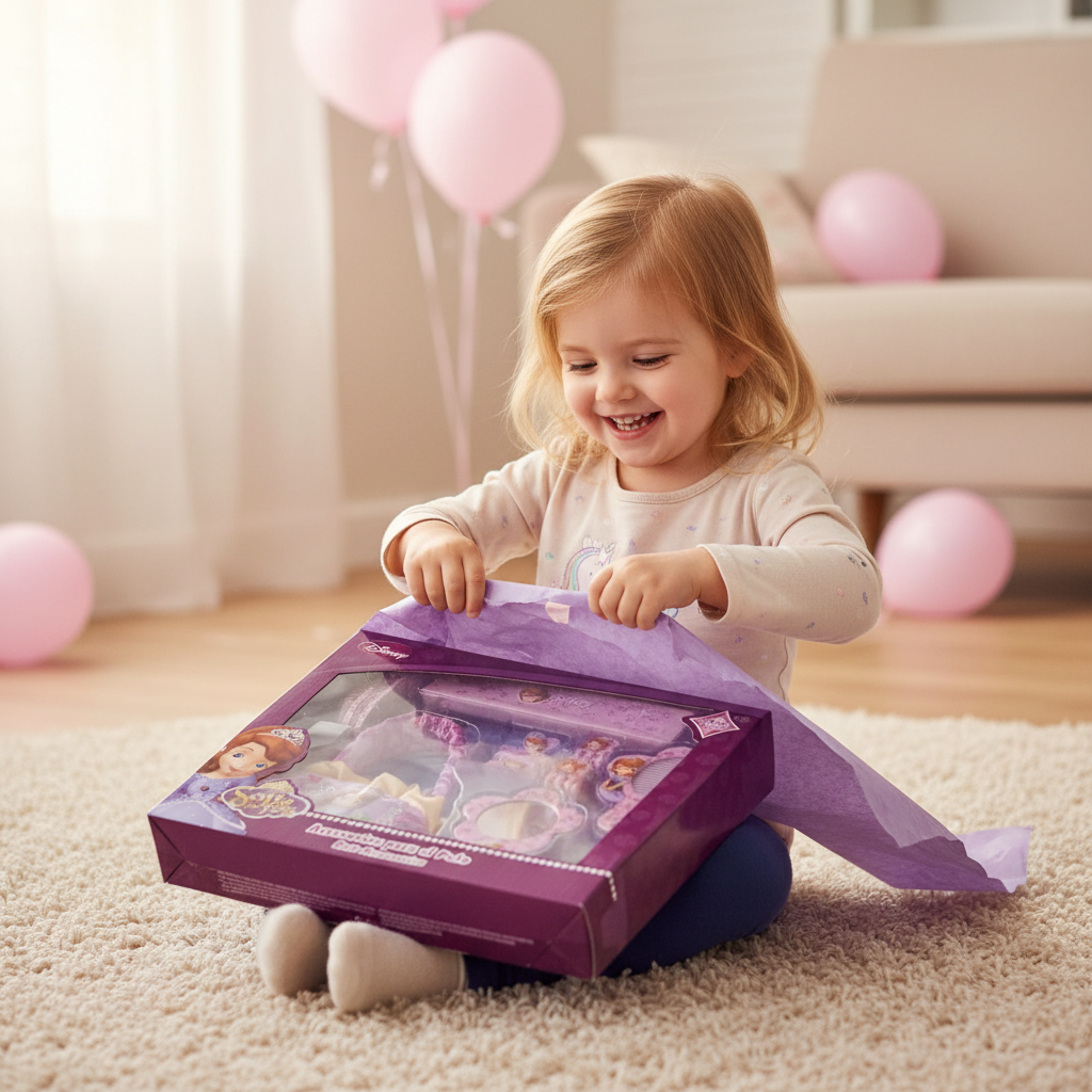 Set Bellezza Deluxe Sofia la Principessa 14 Accessori Capelli Borsetta Specchio Pettine | Prodotto Ufficiale Disney | Top2Trade | SF2502-372