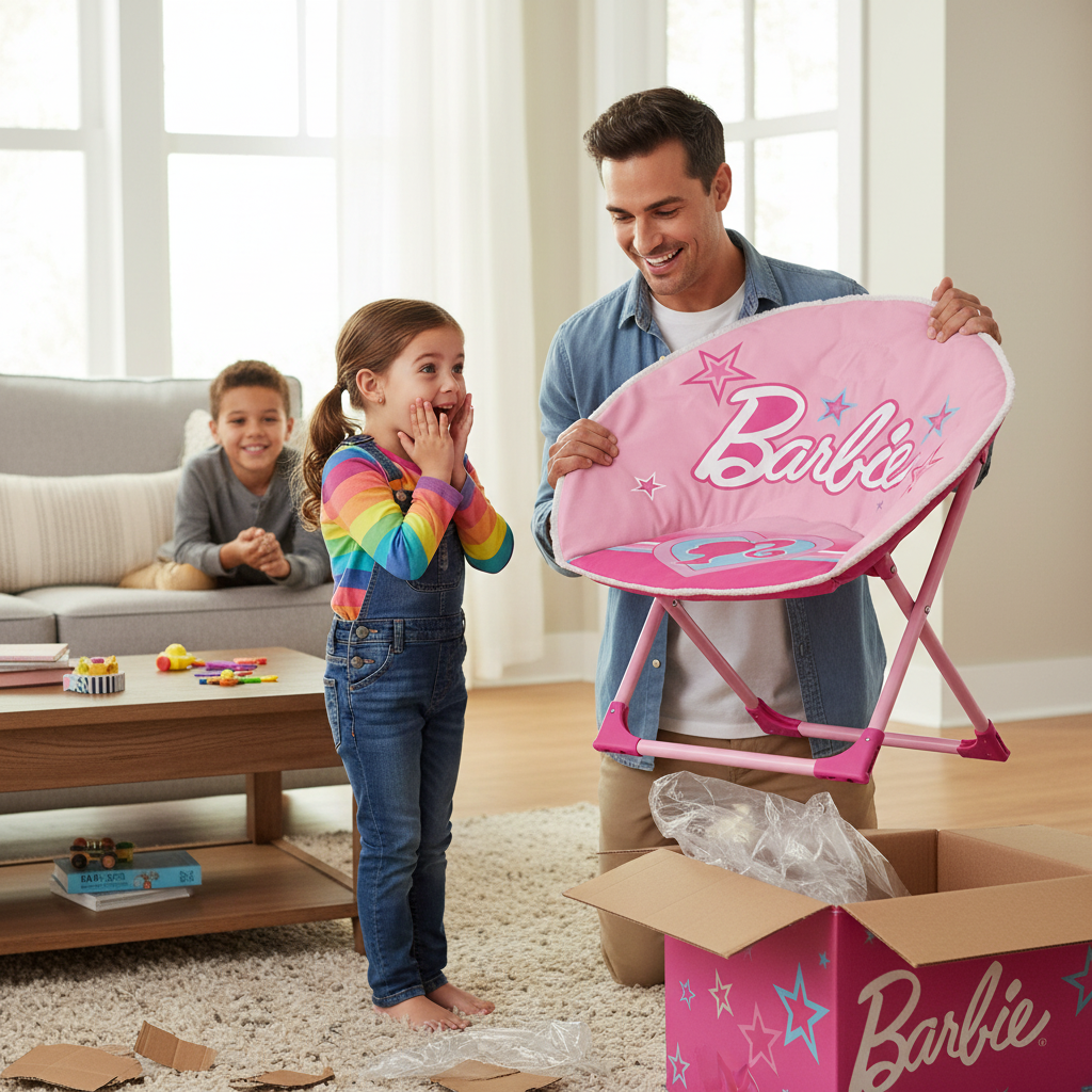 SEDIA MOON CHAIR BARBIE NEW 50X50