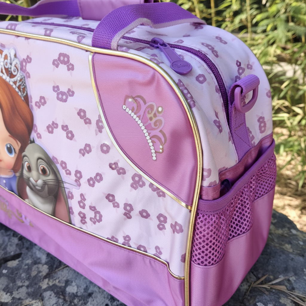 BORSONE SPORTIVO SOFIA DELUXE 40 CM STAMPA IN RILIEVO 3D E TRACOLLA , QUALITA' DELUXE