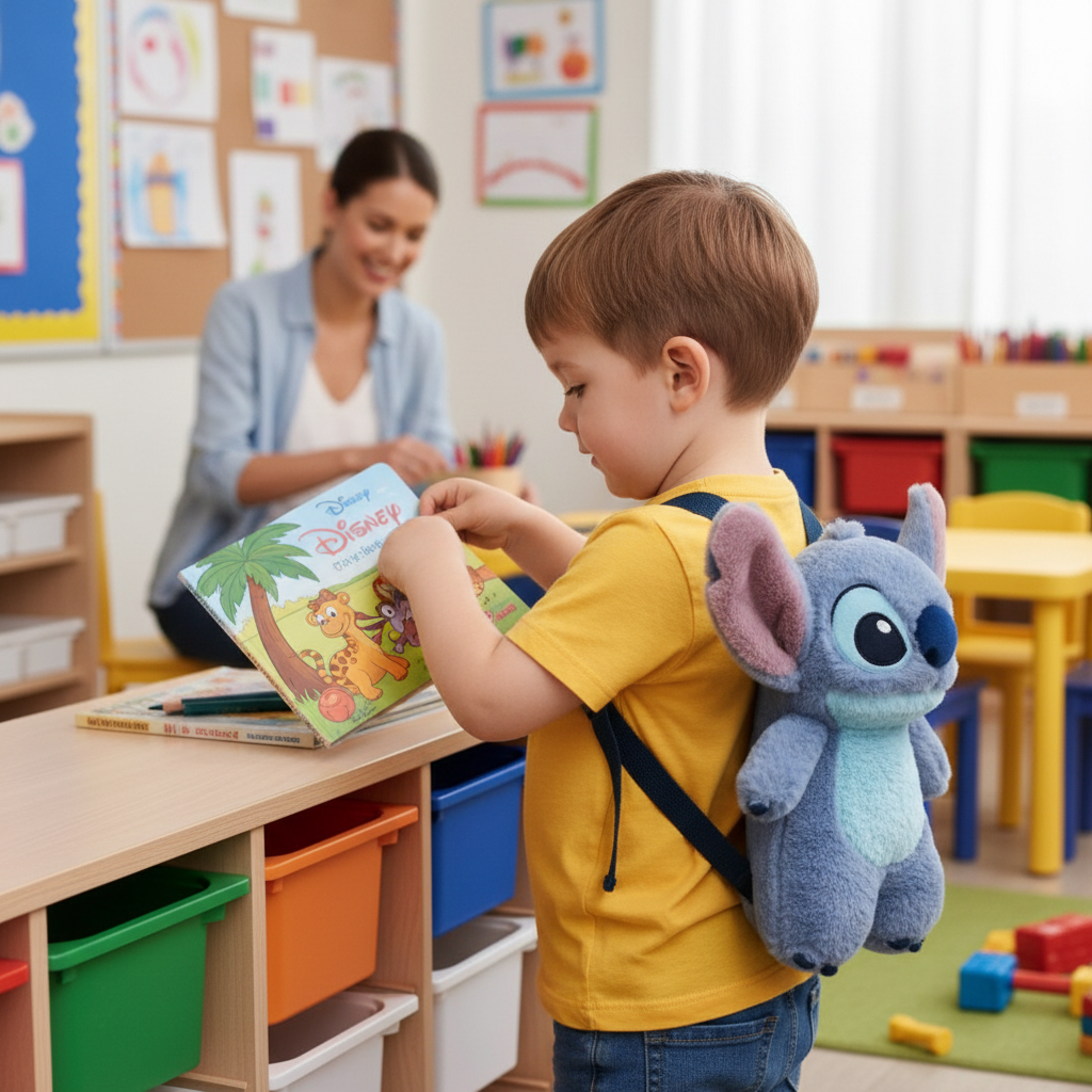 Zaino Peluche Stitch Disney 3D Bambini Lilo & Stitch 17x30x11cm | Prodotto Ufficiale Disney | Top2Trade | LILO216277