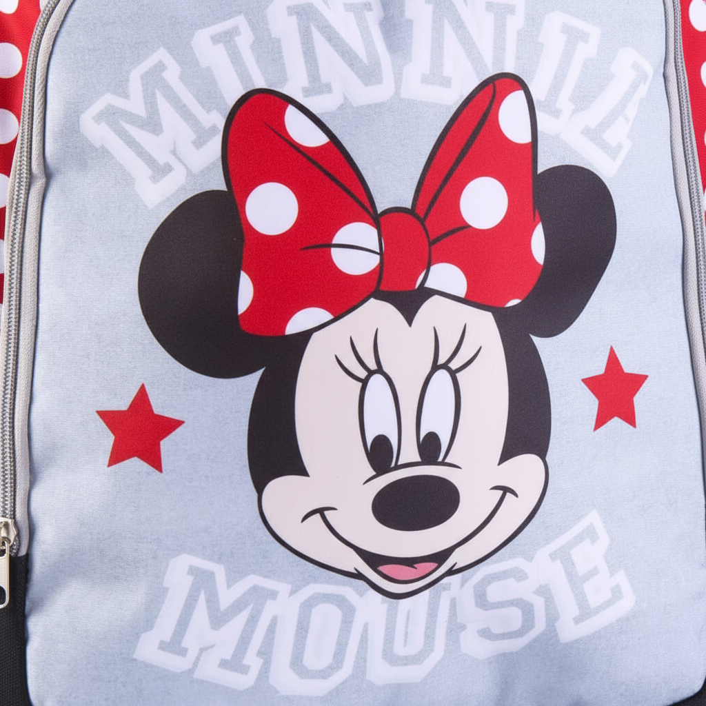 Zaino Scuola Elementare Bambina Minnie Mouse Deluxe | 32x15x41cm | Poliestere | Disney | MN4081