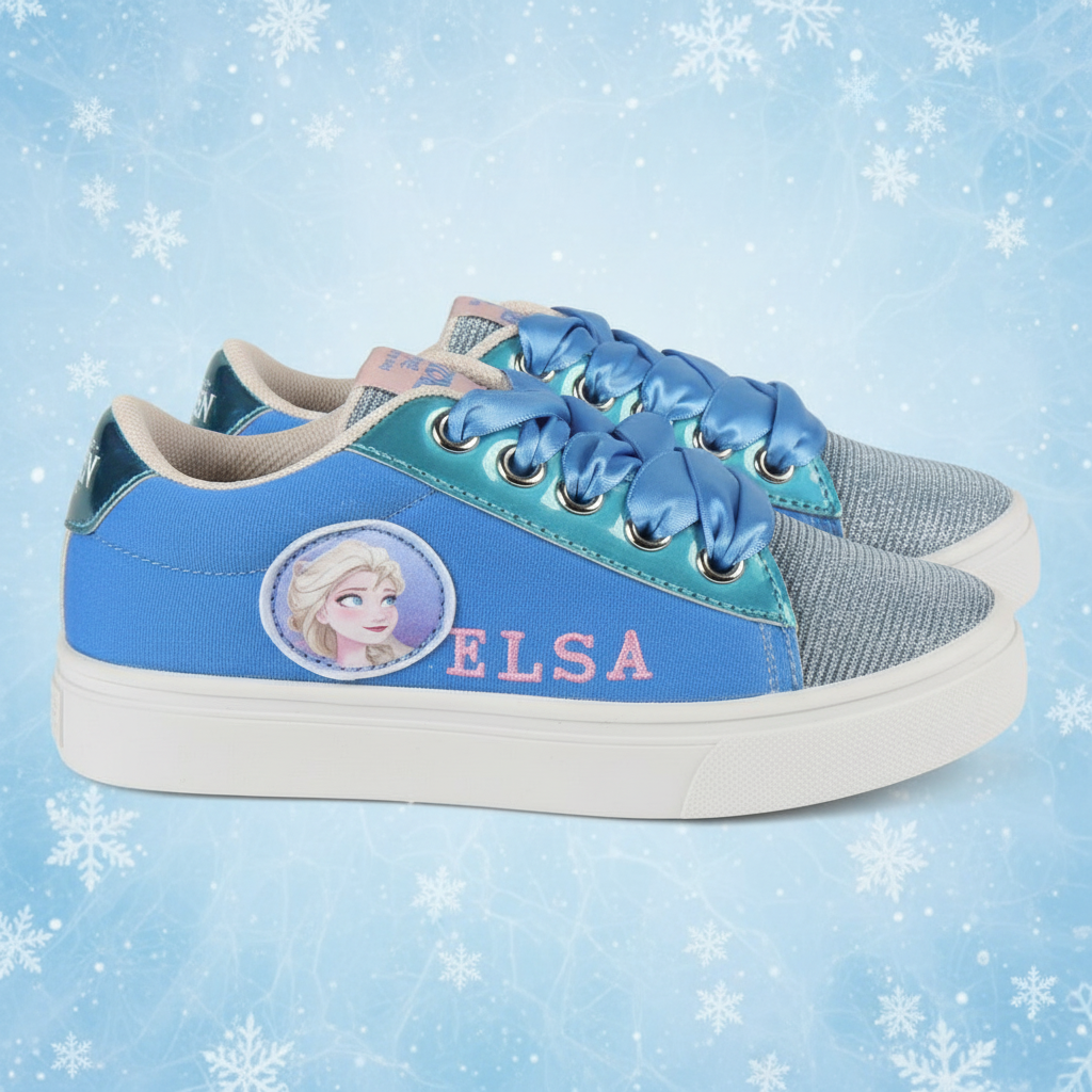 Sneakers Bambina Frozen 2 Elsa con Lacci Raso Taglie 26-33 | Prodotto Ufficiale Disney | Top2Trade | FRO4215