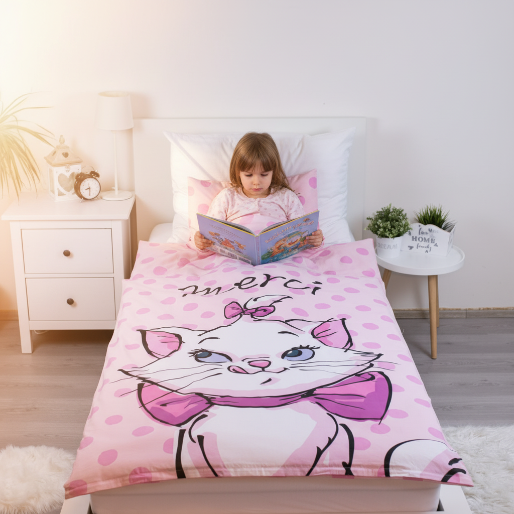 Set Letto Singolo Marie Cat Disney Merci - Copripiumino 135x100cm + Federa 40x60cm | MARYCAT01