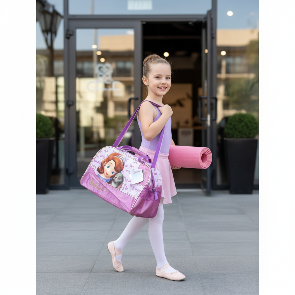 BORSONE SPORTIVO SOFIA DELUXE 40 CM STAMPA IN RILIEVO 3D E TRACOLLA , QUALITA' DELUXE