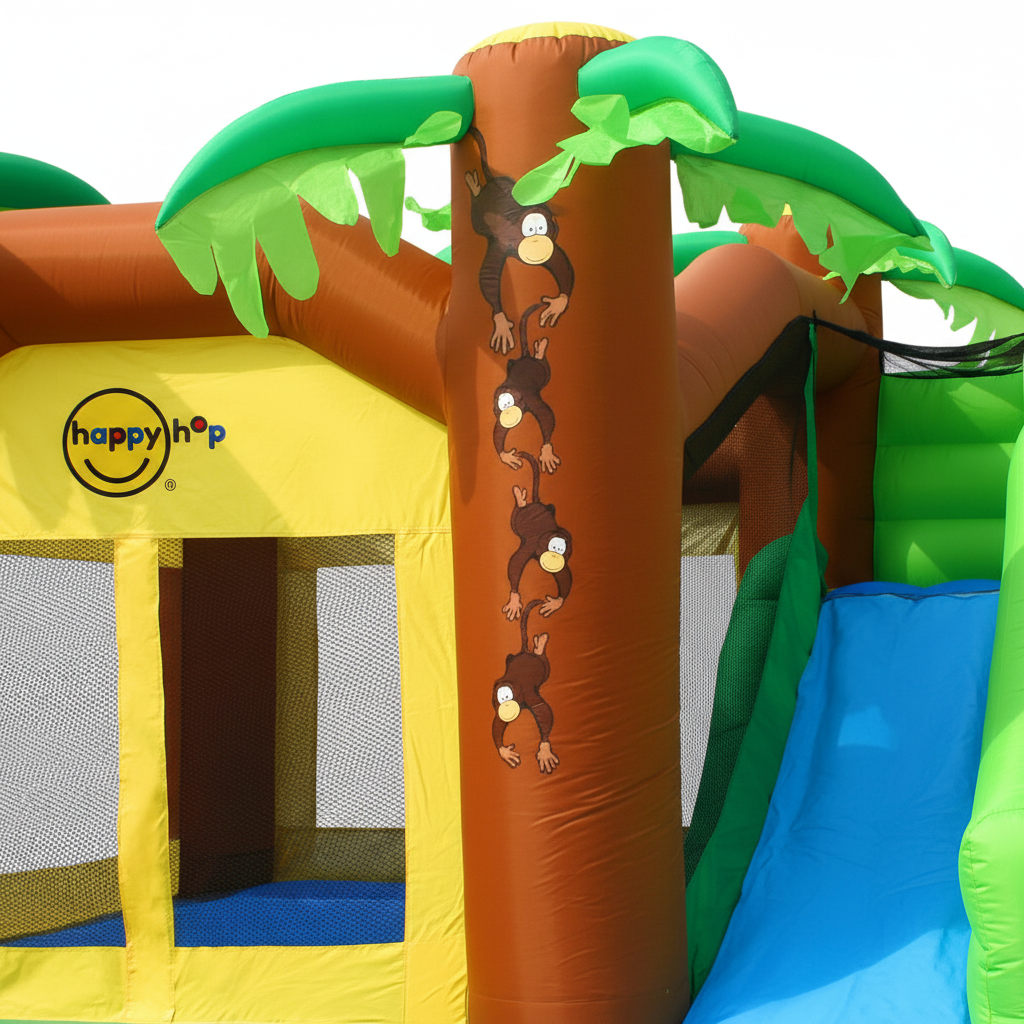 Gonfiabile Jungle Climb Castello con Parete Arrampicata e Scivolo 390x330x270cm | Top2Trade | 9164