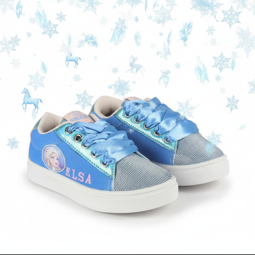 Sneakers Bambina Frozen 2 Elsa con Lacci Raso Taglie 26-33 | Prodotto Ufficiale Disney | Top2Trade | FRO4215