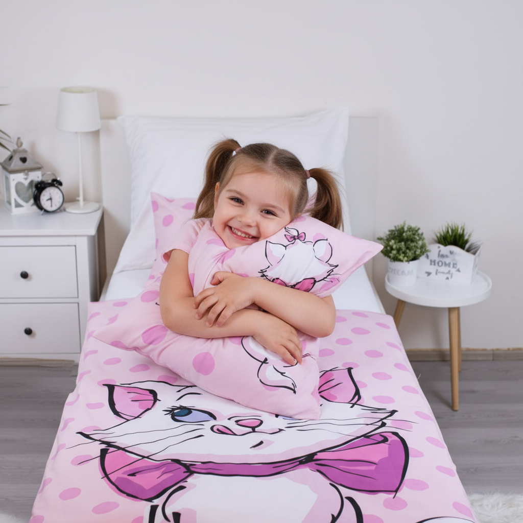 Set Letto Singolo Marie Cat Disney Merci - Copripiumino 135x100cm + Federa 40x60cm | MARYCAT01