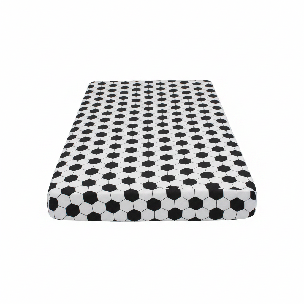 Coprimaterasso Letto Singolo Calcio Football 100% Cotone 90x200+25cm | Top2Trade | FOOTB6038